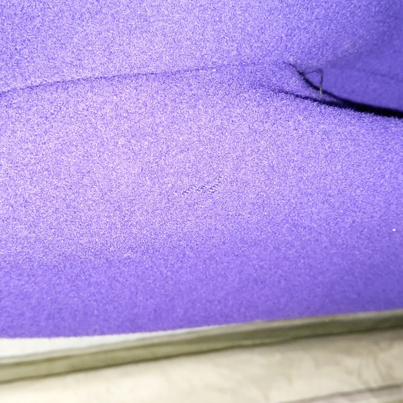 Vintage Christian Dior Purple Wool Coat with Black Velvet Collar, size 6 - Picture 6 of 10